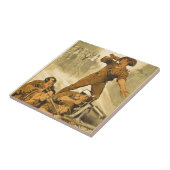 Het Poster van de Vraag van de Trompet  WW1 Tegeltje (Zijkant)