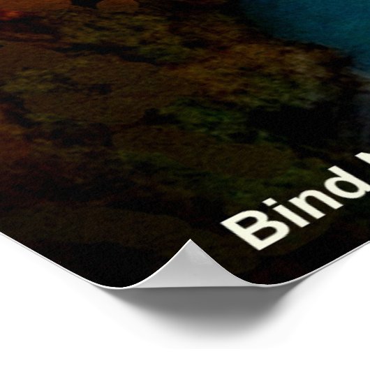 Het Poster van de waterval met Citaat (Hoek)