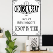 Het poster van de weddenschap "kiest een plaats" (Thuiskantoor)