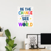 Het Poster van de wijzigingsregenboog (Thuiskantoor)