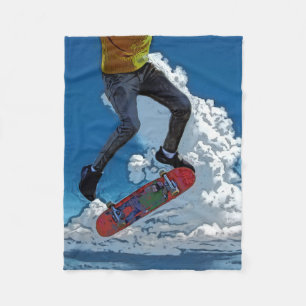 Het Poster van de Wind - Skateboarder Fleece Deken