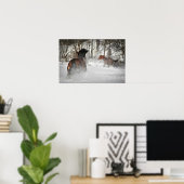 Het Poster van de winterkast (Thuiskantoor)