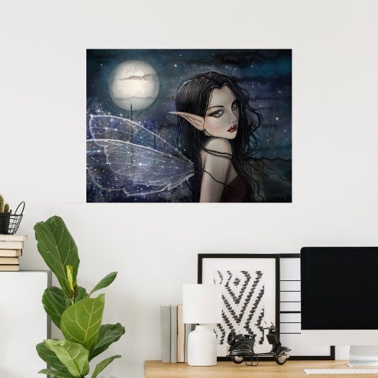 Het Poster van de Witching Hour Fairy (Thuiskantoor)