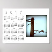 HET Poster van de witte kalender van KISS 2017 (Voorkant)
