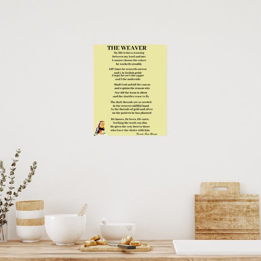 HET POSTER VAN DE ZWARE POEM (Keuken)