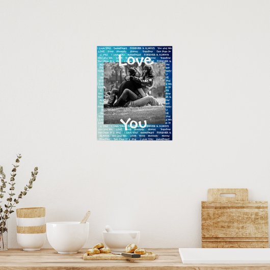 Het Poster van deze "Liefde van je" koppel werd ge (Keuken)