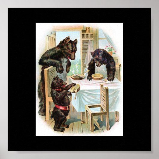 Het Poster van drie Beren sprookjes (Voorkant)