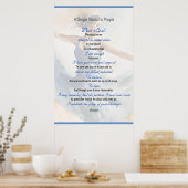 Het Poster van een alleenstaande vrouw (Keuken)