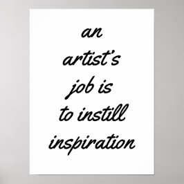 Het Poster van een kunstenaar