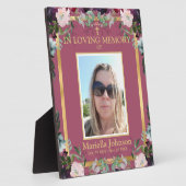 Het Poster van Floral Funeral vieren Fotoplaat (Zijkant)