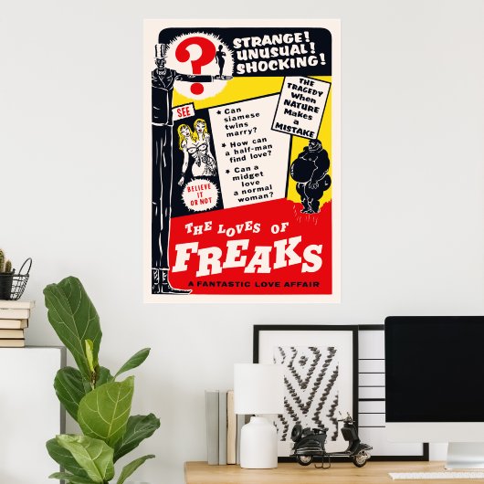 Het Poster van Freaks (Thuiskantoor)