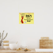 Het Poster van Happy School Psycholoog (Keuken)