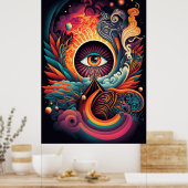 Het Poster van het alomtegenwoordige oog (Keuken)