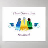 Het Poster van het Beadwork van drie Generaties (Voorkant)