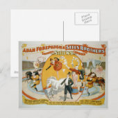 Het Poster van het Circus van de Dames van het Briefkaart (Voorkant / Achterkant)