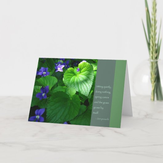 Het Poster van het Citaat van het Gezegde van Zen Kaart (Voorkant)