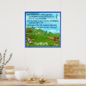 Het poster van het het 4:4Heilige Schrift van (Keuken)