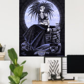 Het Poster van het hoogtribaal-fusiewaterpanter (Thuiskantoor)