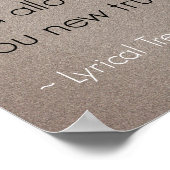 Het Poster van het Inspirerend Citaat van de Veran (Hoek)