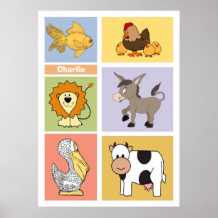 Het poster van het kind van de douanenaam van het 