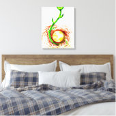Het poster van het levenszaad canvas afdruk (Insitu (Slaapkamer))