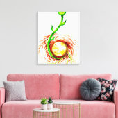Het poster van het levenszaad canvas afdruk (Insitu (Woonkamer))
