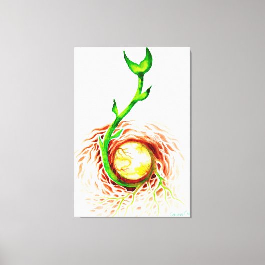 Het poster van het levenszaad canvas afdruk (Voorkant)