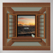 Het Poster van het Lijst van het Venster Faux voeg (Voorkant)