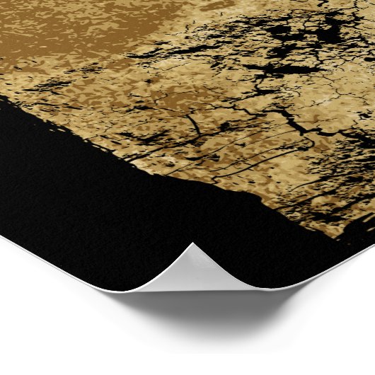 Het Poster van het Logo van de Verzin van gisteren (Hoek)