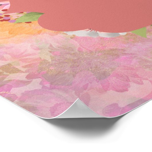 Het Poster van het mooie meisje, van het Bunny- en (Hoek)