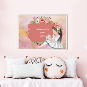 Het Poster van het mooie meisje, van het Bunny- en