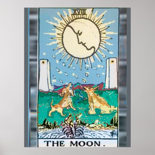 Het Poster van het Ontwerp van de Kaart van de Moo (Voorkant)