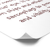 Het Poster van het Oogbeeld van Horus Info (Hoek)