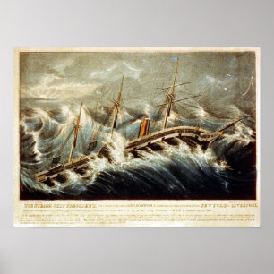 Het Poster van het President van het Stoomschip