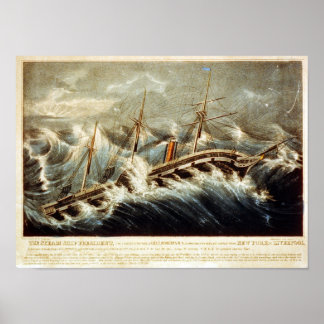 Het Poster van het President van het Stoomschip