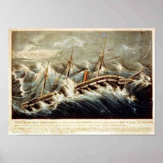 Het Poster van het President van het Stoomschip (Voorkant)