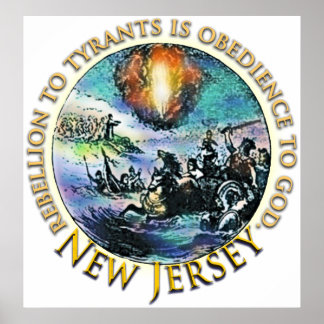 Het Poster van het Theekransje van New Jersey