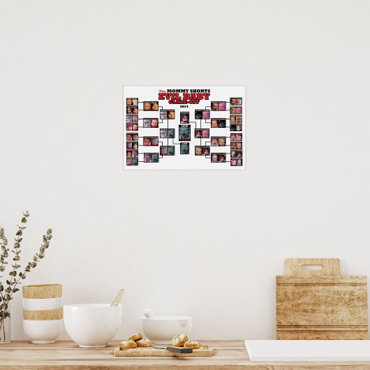 Het Poster van het toernooi van Evil Baby Gight-of (Keuken)