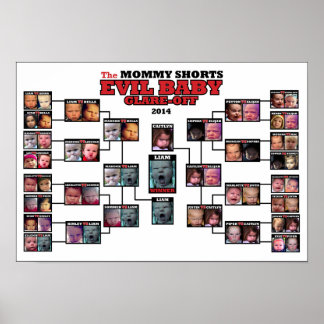 Het Poster van het toernooi van Evil Baby Gight-of