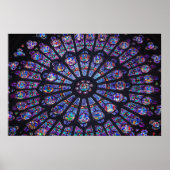 Het Poster van het Venster van het Roos van Notre  (Voorkant)