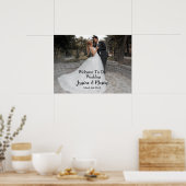 Het poster van het welkomstbord van de bruiloft me (Keuken)