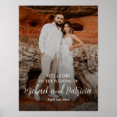 Het poster van het welkomstbord van de bruiloft me (Voorkant)