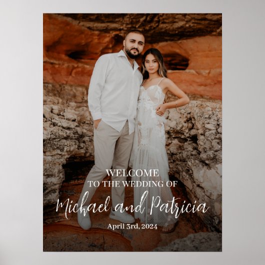 Het poster van het welkomstbord van de bruiloft me (Voorkant)
