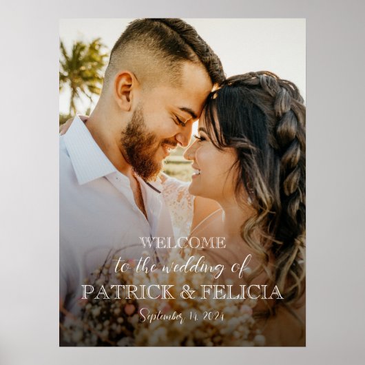 Het poster van het welkomstbord van de bruiloft me (Voorkant)