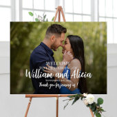 Het poster van het welkomstbord van de bruiloft me