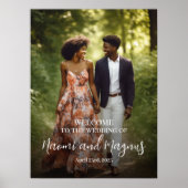 Het poster van het welkomstbord van de bruiloft me (Voorkant)
