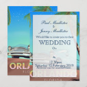 het poster van het wijnjaar Orlando Florida, Kaart (Voorkant / Achterkant)