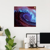 Het poster van het Zee van de andere wereld (Thuiskantoor)