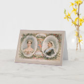 Het Poster van koningin Victoria Gouden jubileum Kaart (Gele Bloem)