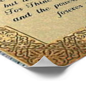 Het Poster van Lords Prayer, (Hoek)